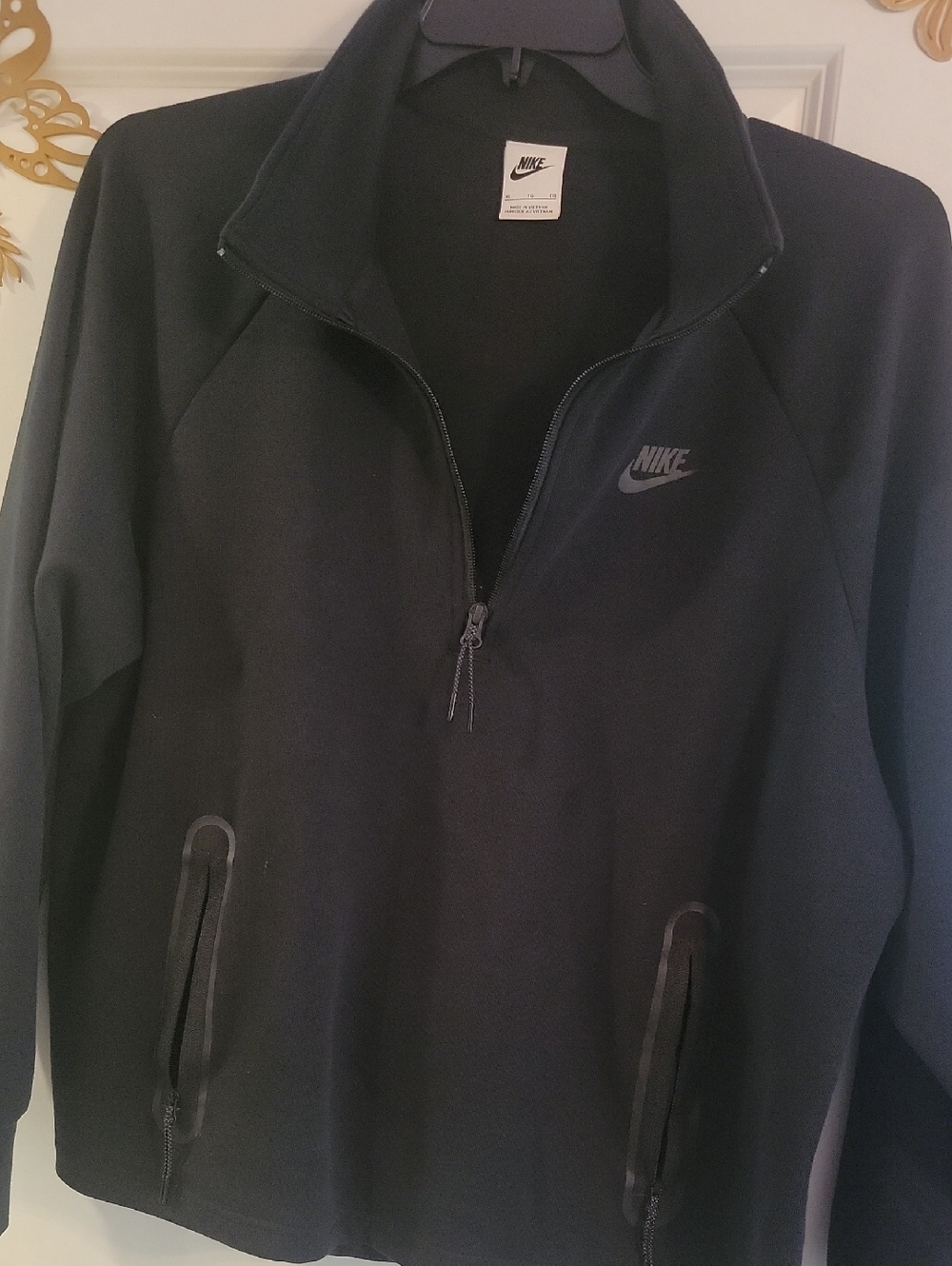 Nike Black Half-Zip Fleece Pullover